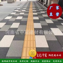 陶瓷顆粒環(huán)保的透水磚 300*600停車(chē)位矩形低吸水率瓷磚 河南中冠